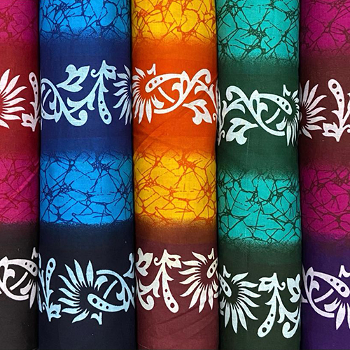 Bhatik Border Prints Nighty By MAN MOHINI TEXTILES