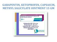Gabapentin, Ketoprofen, Capsaicin, Methyl Salicylate Ointment 15 Gm Cas No: 60142-96-3