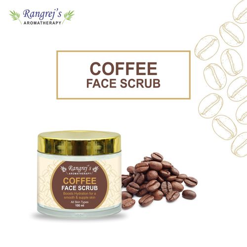 Rangrej's Aromatherapy Coffee Face Scrub For Radiant Glowing Skin For All Skin Type And For Men & Women (100ml)