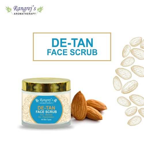 Rangrej's Aromatherapy De Tan Face Scrub For Radiant Glowing Skin For All Skin Type And For Men & Women (100ml)