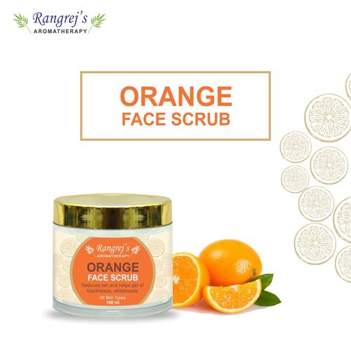 Rangrej's Aromatherapy Orange  Face Scrub For Radiant Glowing Skin For All Skin Type And For Men & Women (100ml)