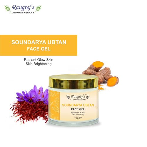 Rangrej's Aromatherapy Soundarya Ubtan Face Gel Health and Beauty Care Products For Skin Lighten/Brighten/Glowing/Moisturizing Skin 100ml