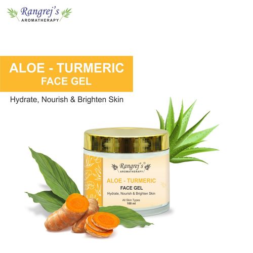 Rangrej's Aromatherapy Aloe Turmeric Face Gel Health and Beauty Care Products For Skin Lighten/Brighten/Glowing/Moisturizing Skin