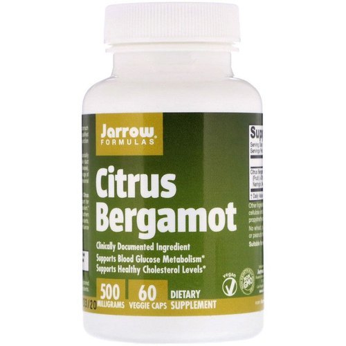 Jarrow Formulas Citrus Bergamot, 500 Mg, 60 Capsules Efficacy: Promote Healthy & Growth