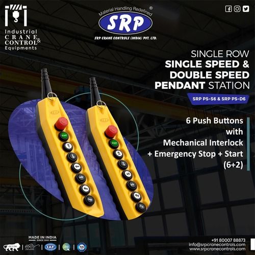PUSH BUTTON STATION 6+2 SIGNLE SPEED