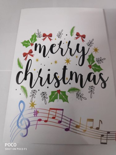 Merry Christmas Musical Singing Voice Greeting Card ,Musical Recordable Customized