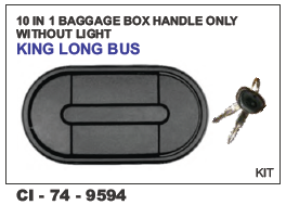 10 in 1 Baggage Box Handle only without Light King Long Bus