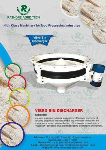 White Vibro Bin Discharger