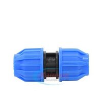 Pp Compression Fittings Couplers - Pp Material, 1/4 Inch To 1 Inch Size, Black Color, Round Female Connection, 1.6mpa Working Pressure, Suitable For Underground Applications