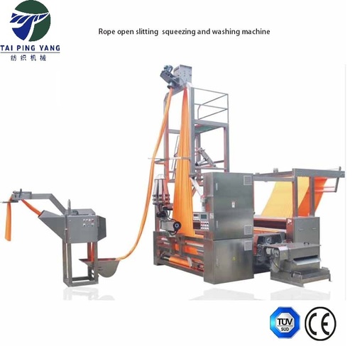 Tubular Fabric Slit and Open Roped Slitting Machine For Textile Dyeing Industries