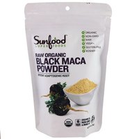Sunfood, Raw Organic Black Maca Powder, 4 oz (113 g) SFD-10118A 
