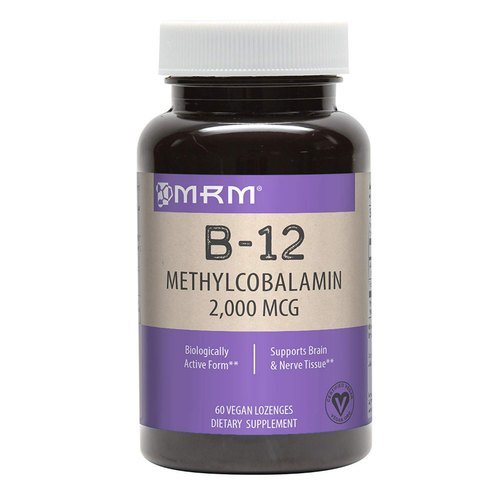 Mrm, B-12, Methylcobalamin, 2000 Mcg, 60 Sublingual Lozenges Efficacy: Promote Healthy & Growth
