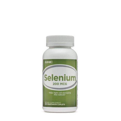 GNC Selenium - 200 mcg, 200 Tablets | Promotes Healthy Growth & Fights Cell-Damaging Free Radicals