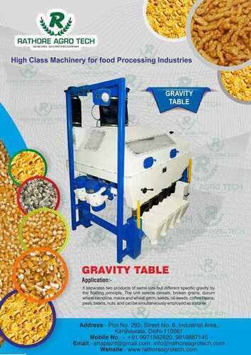 5 Ton Per Hour Gravity Table - Air Pressure: 10 Bar
