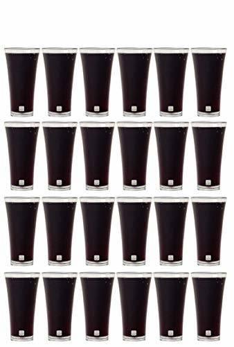 White Swift International Polycarbonate Juice Drinking Glass - 24 Pieces, Clear, 200 Ml