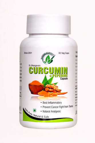 Curcumin+Peperine Capsule Age Group: For Adults