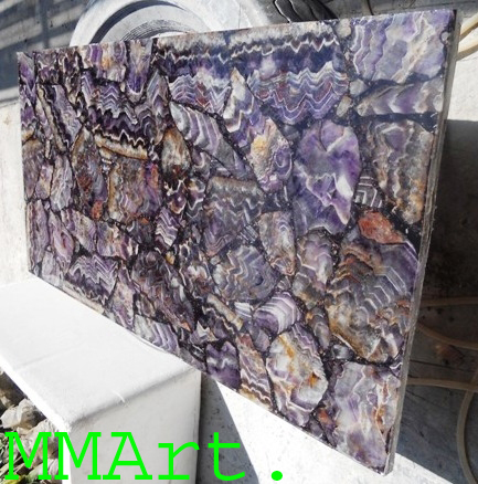 Semiprecious Agate Stone Slabs For Counter Tops