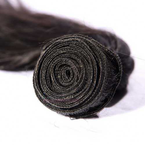 Natural Brown Machine Weft Human Hair Extensions