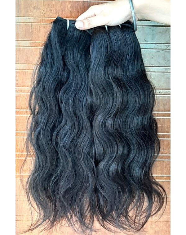 Wholesale length 8 to 30 inches natural indian human hair deep wavy human hair