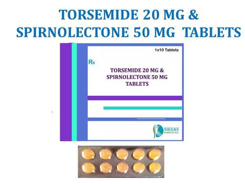 Torsemide 20mg & Spironolectone 50mg Tablets General Medicines