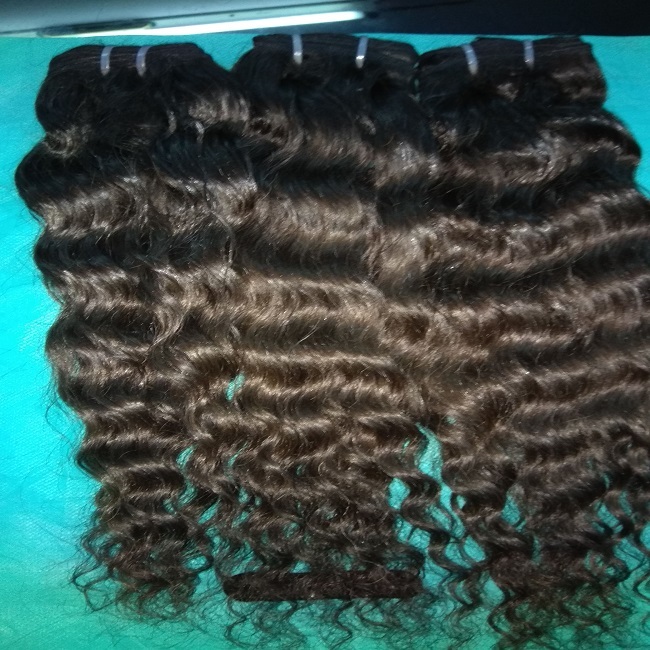 Long Wavy Indian Human Hair Extensions With Temple Human Hair