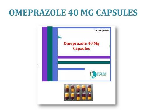 Omeprazole 40 Mg Capsules General Medicines At Best Price In Ankleshwar Niksan Healthcare 