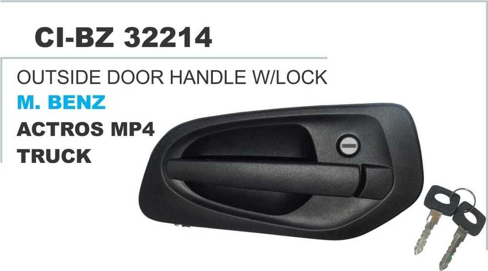 Outside Door Handle w/Lock M Benz Truck (cinewjan)