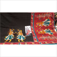 Ladies Fancy Gheecha Silk Printed Saree
