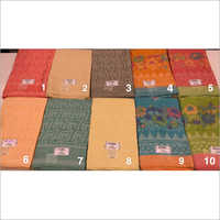 Ladies Fancy Linen-Organza Work Saree
