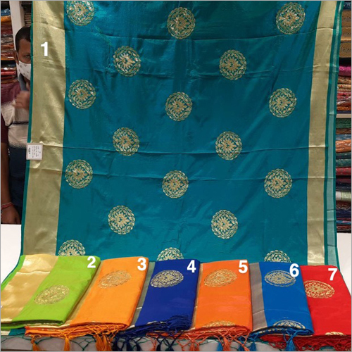 Available In Different Color Ladies Fancy Silk Work Saree