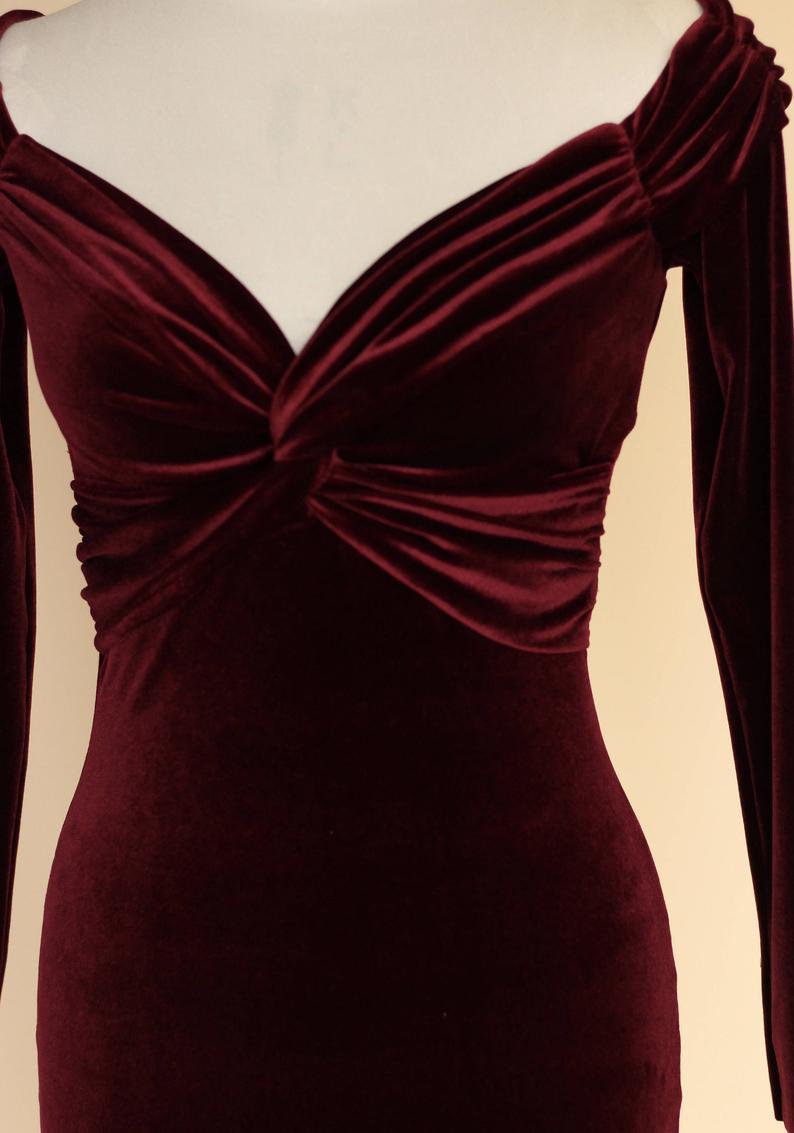 Cocktail Dresses in Velvet for Evening Party Mid length