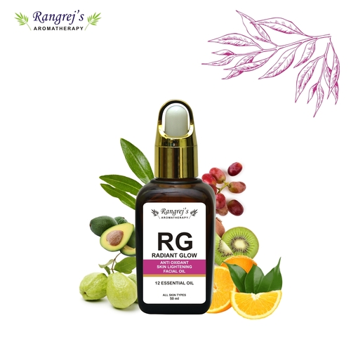 Rangrej's Aromatherapy Rg Radiant Glow Anti Oxidant Skin Lightening Oil With 12 Essential Oil,all Skin Types  (50 Ml)