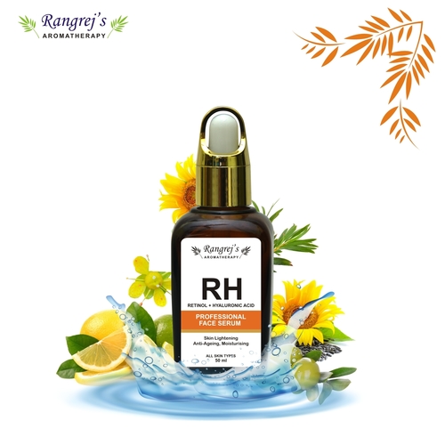 Rangrej's Aromatherapy Rh Retinol+hyaluronic Acid Professional Face Serum For Anti Ageing,skin Lightening ,moisturising.all Skin Types  (50 Ml)