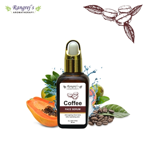 Rangrej's Aromatherapy Coffee Face Serum,anti Ageing,even Tone & Ultra Hydrating Skin,all Skin Types  (50 Ml)