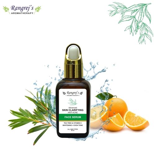 Rangrej's Aromatherapy Advanced Skin Clarifying Anti Acne Face Serum With Tea Tree & Vitamin C,all Slin Types  (50 Ml)