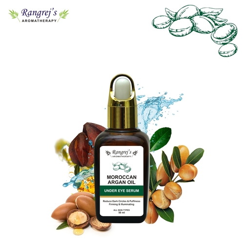 Rangrej's Aromatherapy Moroccan Argan Oil Under Eye Serum,reduce Dark Circles & Puffiness,firming & Illuminating,all Skin Types