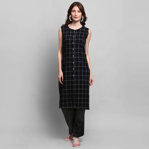 Women Cotton Kurta With Plazzo