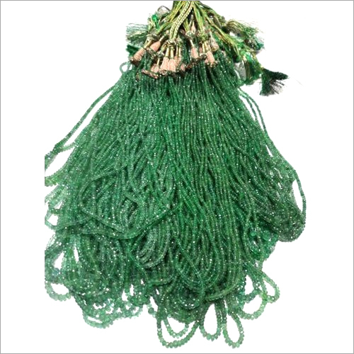 Green Emerald Beads - Place Of Origin: India