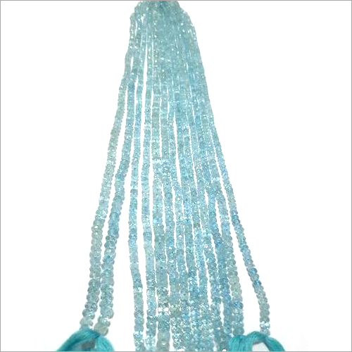 Aquamarine Faceted Beads - Color: Blue