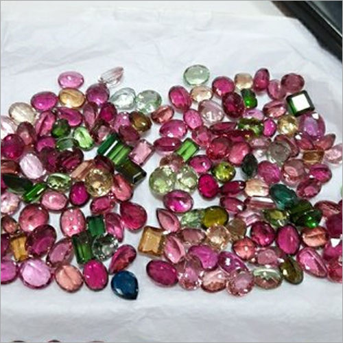 Tourmaline Cut Stone - Color: Multicolour