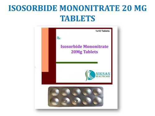 Isosorbide Mononitrate 20 Mg Tablets General Medicines