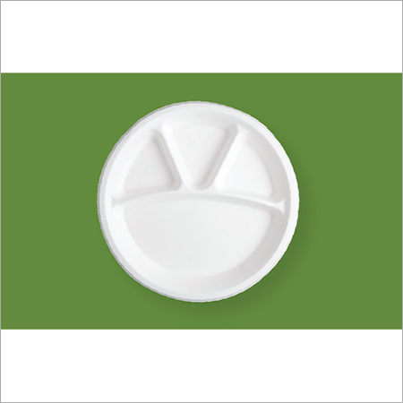 12' 4 Compartment Round Plate Food Safety Grade: Yes