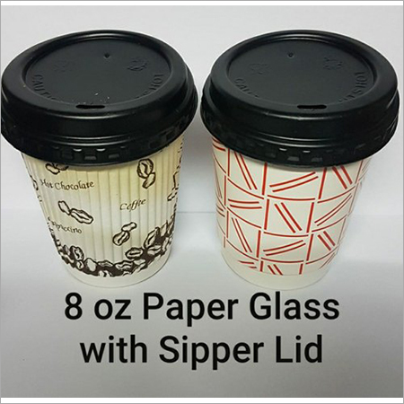 250 ml Double Wall Paper Cup With Sipper lid