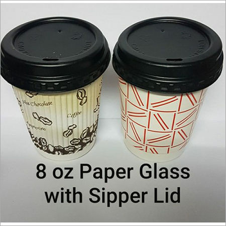 250 ml Double Wall Paper Cup With Sipper lid