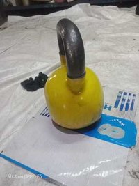 Cast Iron Kettlebell - 10 Inch Height, 8 Inch Width | Rubber Coated, 6 Month Warranty, Ideal For Strength Training