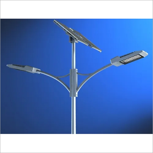 Double Arm Solar Street Light pole
