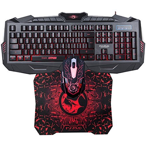 Gaming Keyboard Mouse and Mousepad