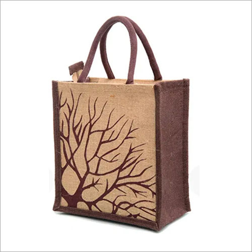 Printed Jute Shopping Bag