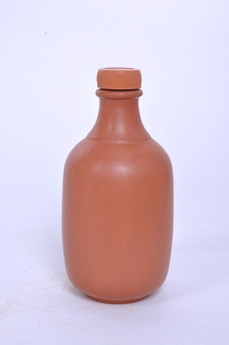 Earthen Clay Water Bottle (1.5 L) Capacity: 1.5 Liter/Day