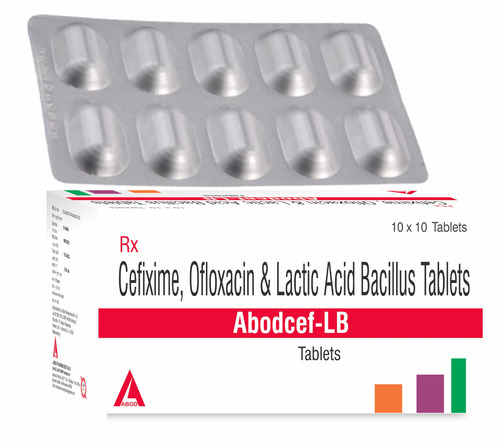 Cefixime Trihydrate And Ofloxacin  Lactic Acid Tab